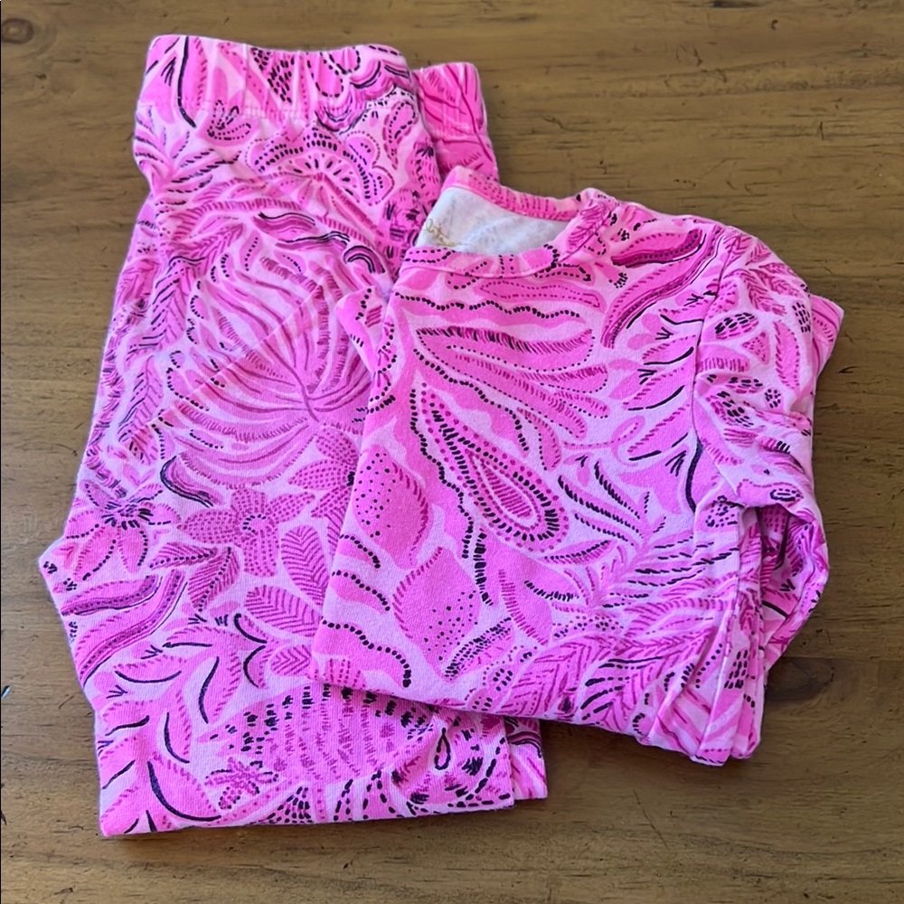 Lilly Pulitzer Pink Kids Pajama Set